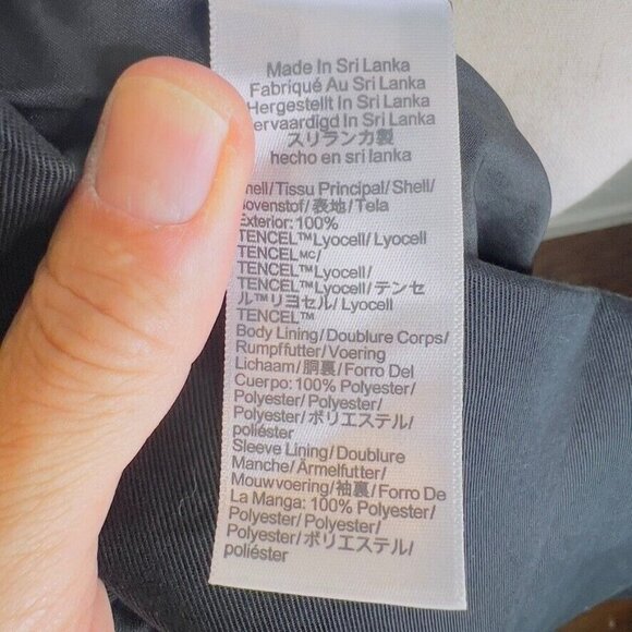 J.Crew Womens $218 Drapey twill double-breasted blazer Black Size 14 CB316 - Picture 6 of 9